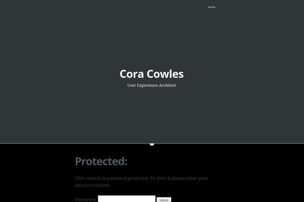 Casper theme site design template sample