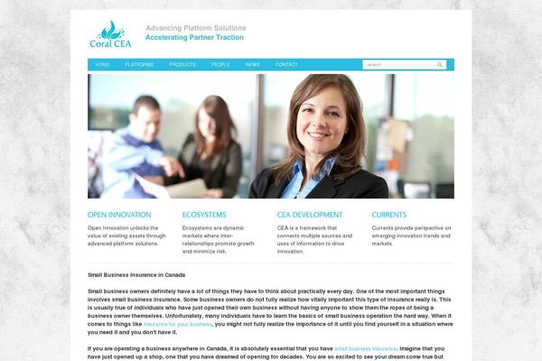 Enterprise theme site design template sample