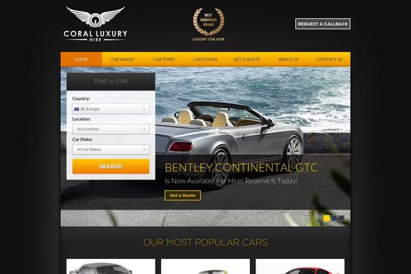 Coral theme site design template sample