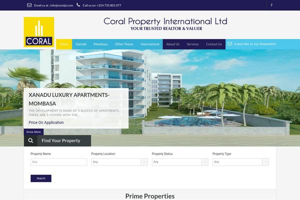 WP Residence theme site design template sample