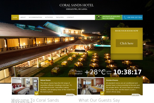 coralsands theme websites examples