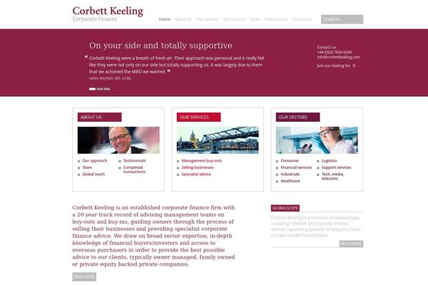 corbettkeeling.com site used Corbett-keeling