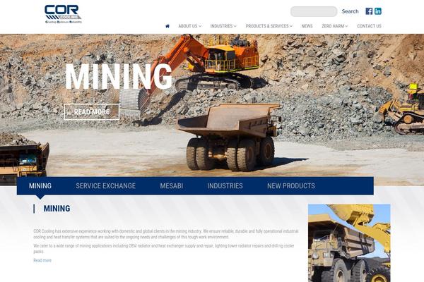 corcooling.com.au site used Co R