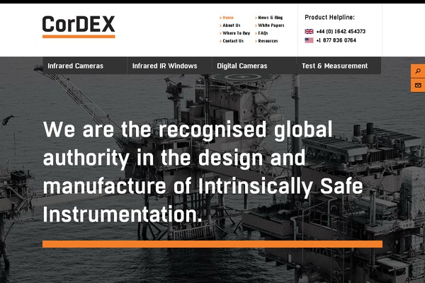 cordexinstruments.com site used Cordex