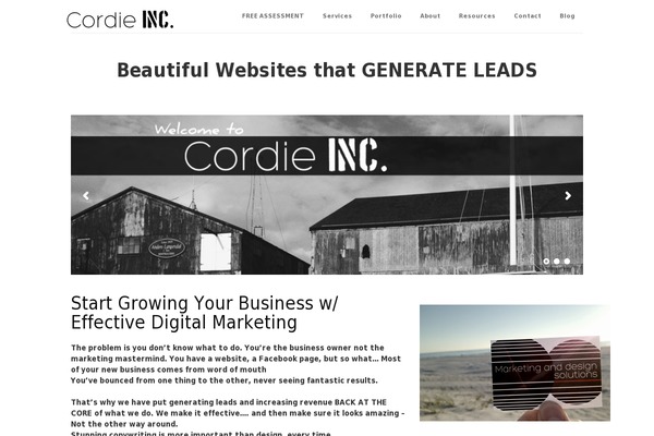 Immersion theme site design template sample