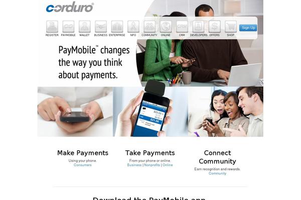 corduro.com site used Bounce
