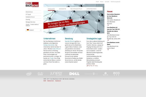 core-backbone.de site used Cbb