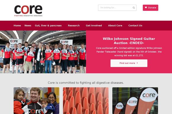 corecharity.org.uk site used Fonzie