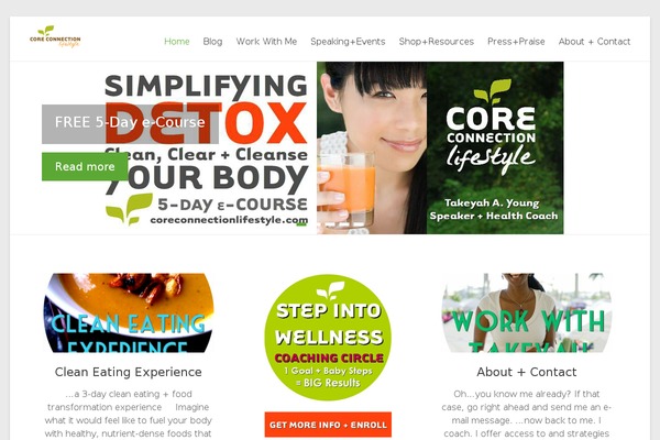 Spacious theme site design template sample