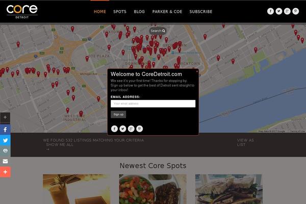Site using Custom Sidebars plugin