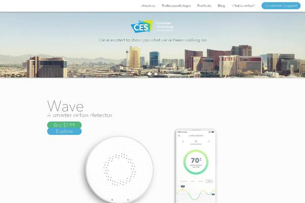 corentium.com site used Airthings