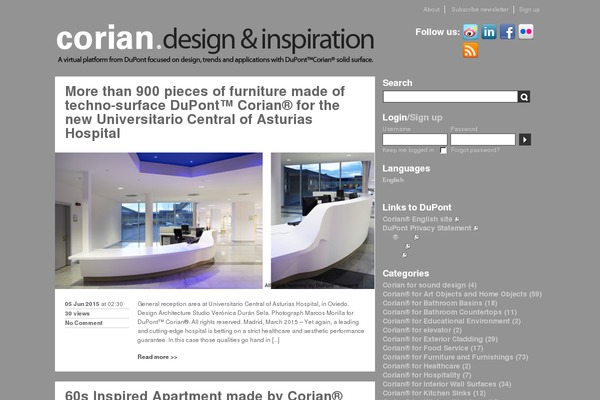 coriandesigninspiration.com site used Corian