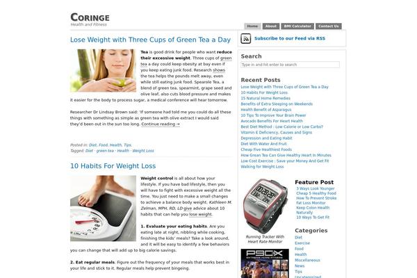 Press theme site design template sample
