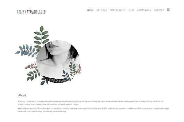 Portfolio theme site design template sample