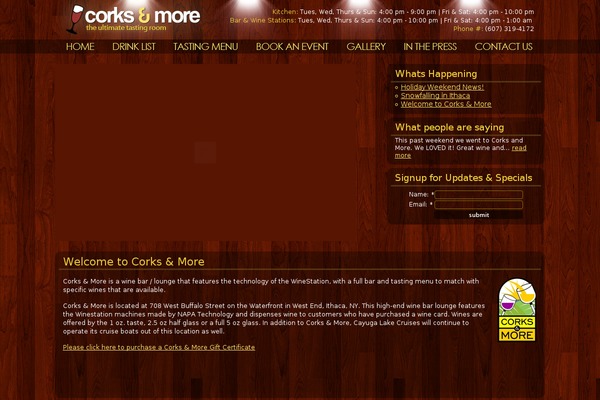 corksandmore.com site used Site