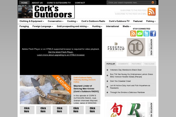 corksoutdoors.com site used Premiumnews
