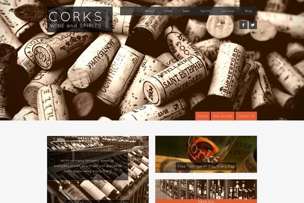 Forked theme site design template sample