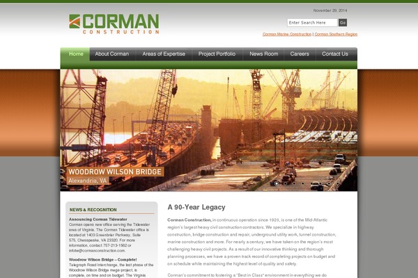 cormanconstruction.com site used Corman_construction_2008