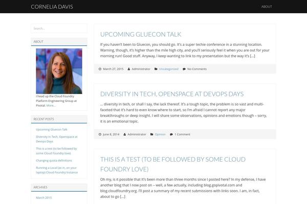 corneliadavis.com site used No Nonsense