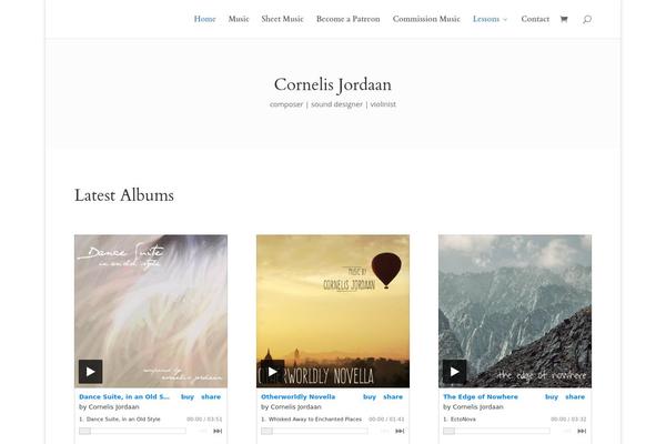 Flat theme site design template sample