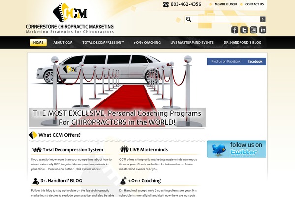cornerchiromarket.com site used Cornerstone