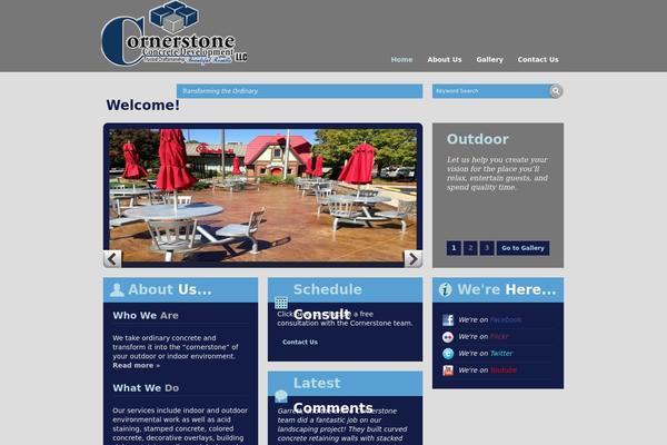 cornercrete.com site used Blog_theme