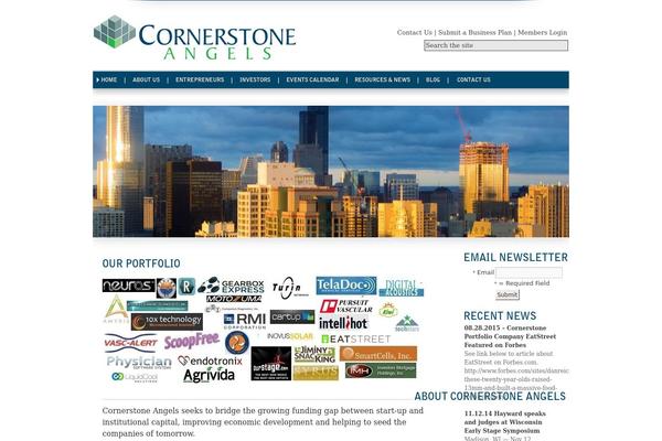 Cornerstone theme site design template sample