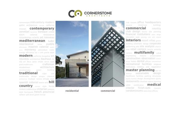 Cornerstone theme site design template sample