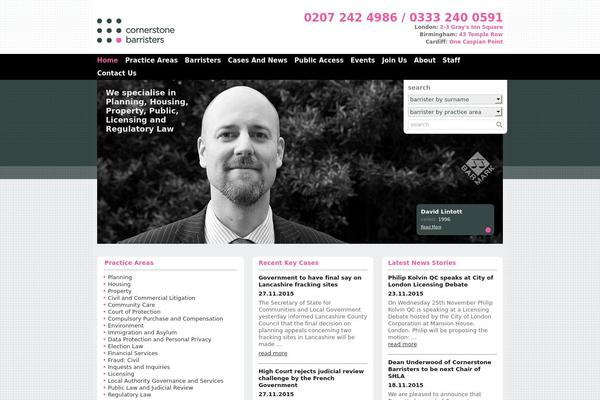 Cornerstone theme site design template sample