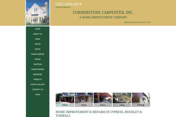 Cornerstone theme site design template sample