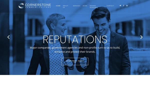 Salient theme site design template sample