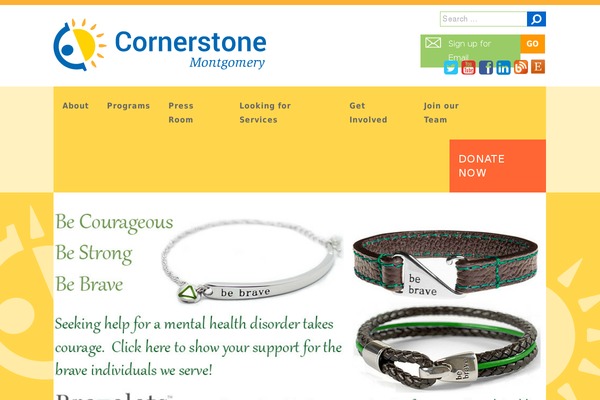 Cornerstone theme site design template sample