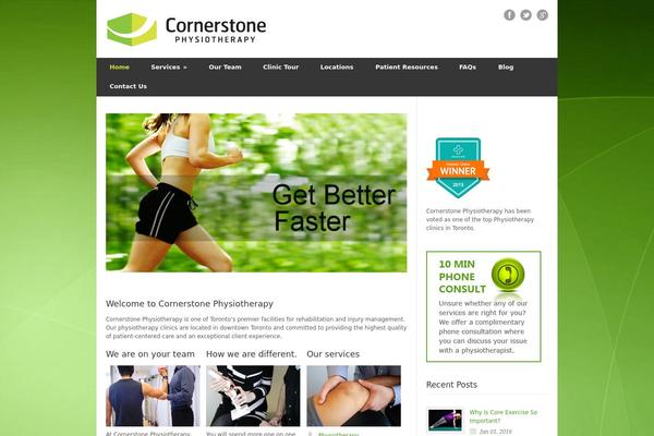 Cornerstone theme site design template sample