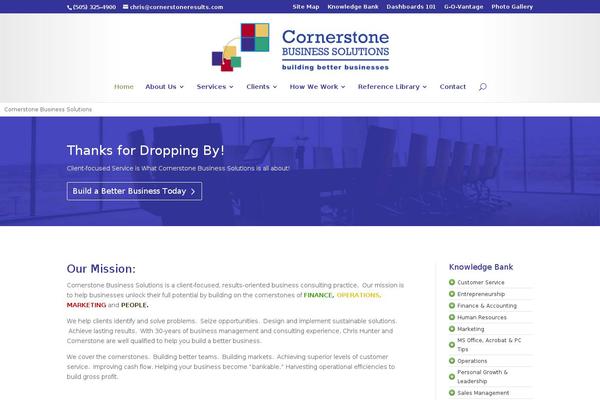 Divi Child theme site design template sample
