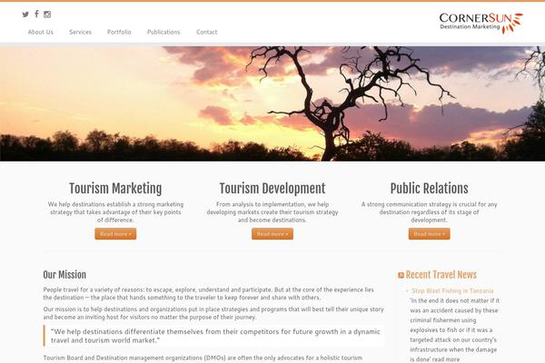Customizr theme site design template sample