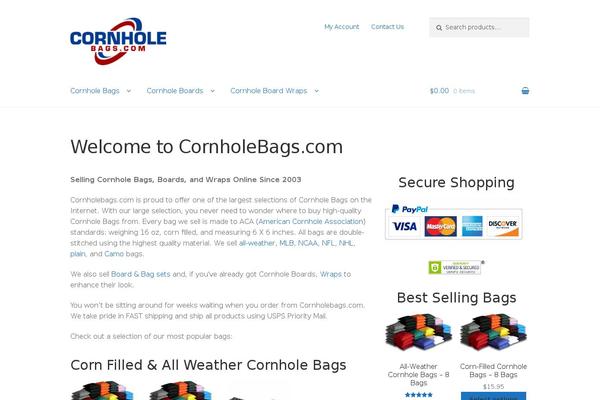 Storefront Child theme site design template sample