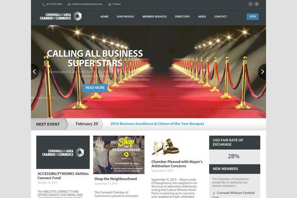 Chamber theme site design template sample