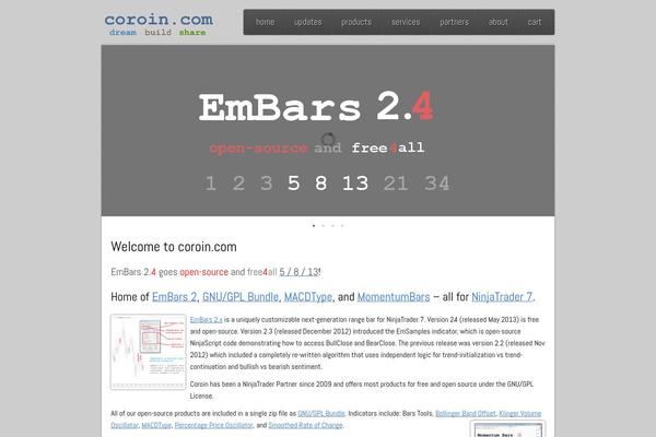coroin.com site used Storefront-echo-1.4.0