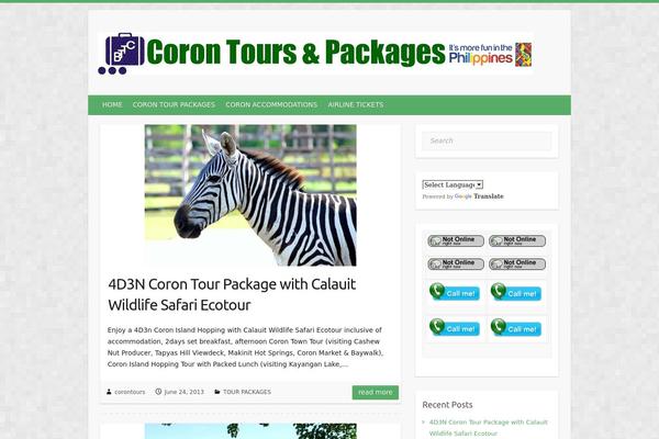 Travelify theme site design template sample