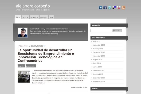 Mainstream theme site design template sample