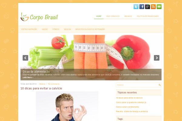 corpobrasil.org site used Dieting
