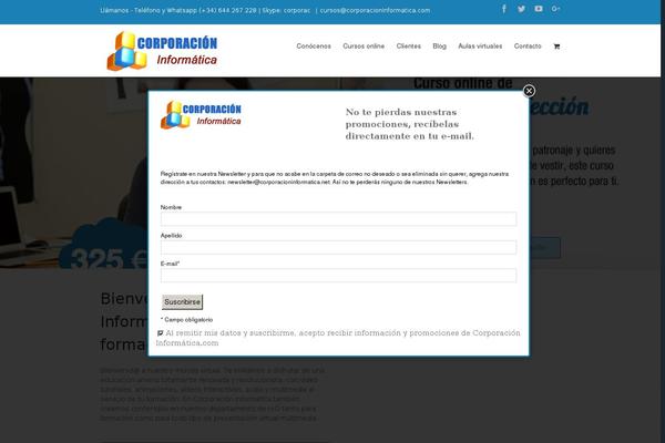 Site using Simple PopUp plugin