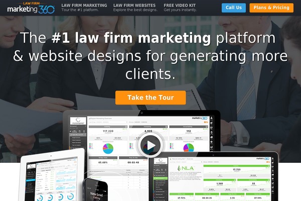 Marketing360-vertical theme site design template sample