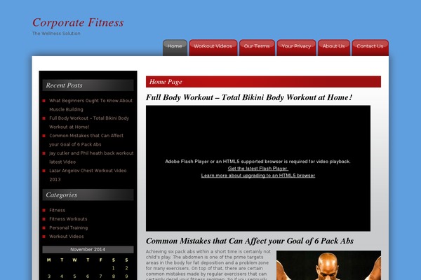 CW Red theme site design template sample