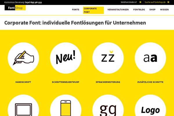 corporatefont.de site used Fontshop