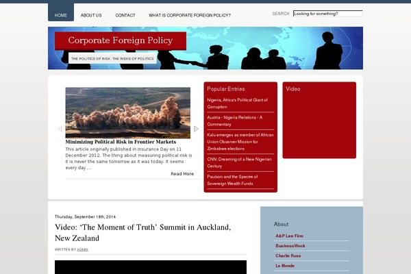 corporateforeignpolicy.com site used Corporateforeignpolicy
