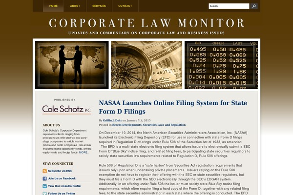 corporatelawmonitor.com site used B0000727-corporatelawmonitor