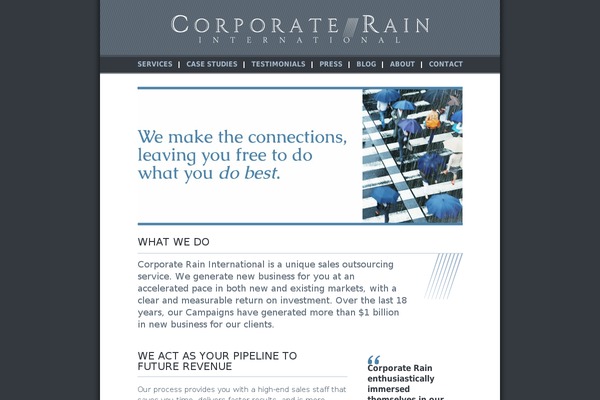 corporaterain.com site used Corporaterain