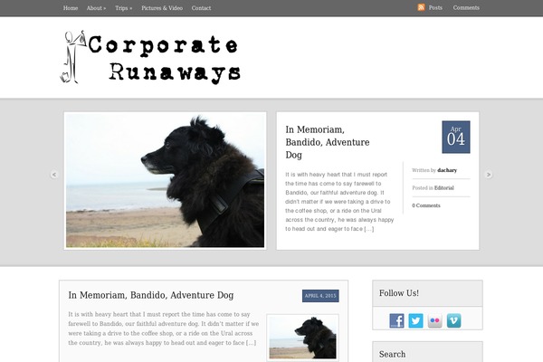 Postcard theme site design template sample