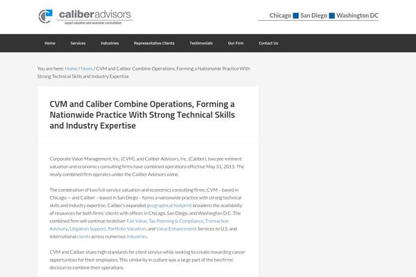Enterprise Pro theme site design template sample